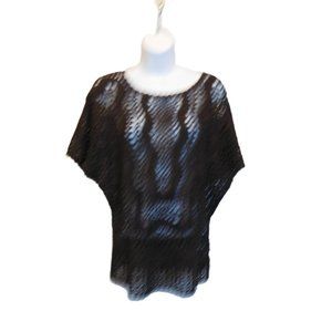 Women's Coldwater Creek Brown Knit Shirt Sz. XS 4-6 RN# 98516